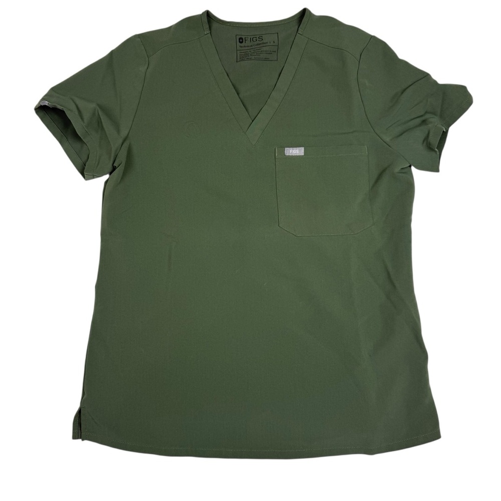 Figs Sage V-Neck Scrub Top